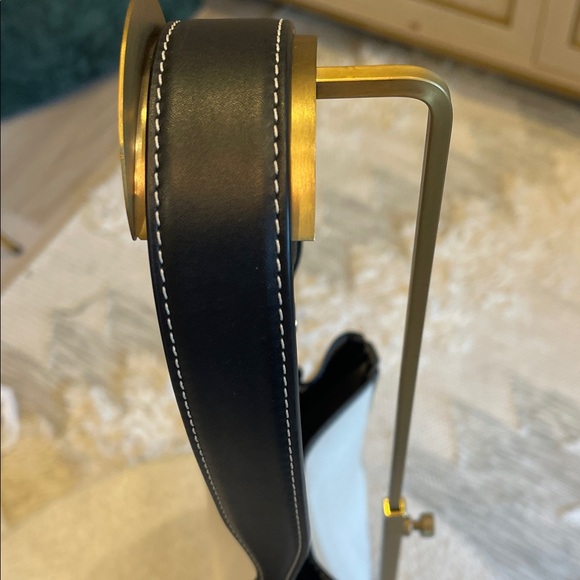 Tory Burch Ivory Canvas Bucket Bag with Black Trim - Picture 6 of 10